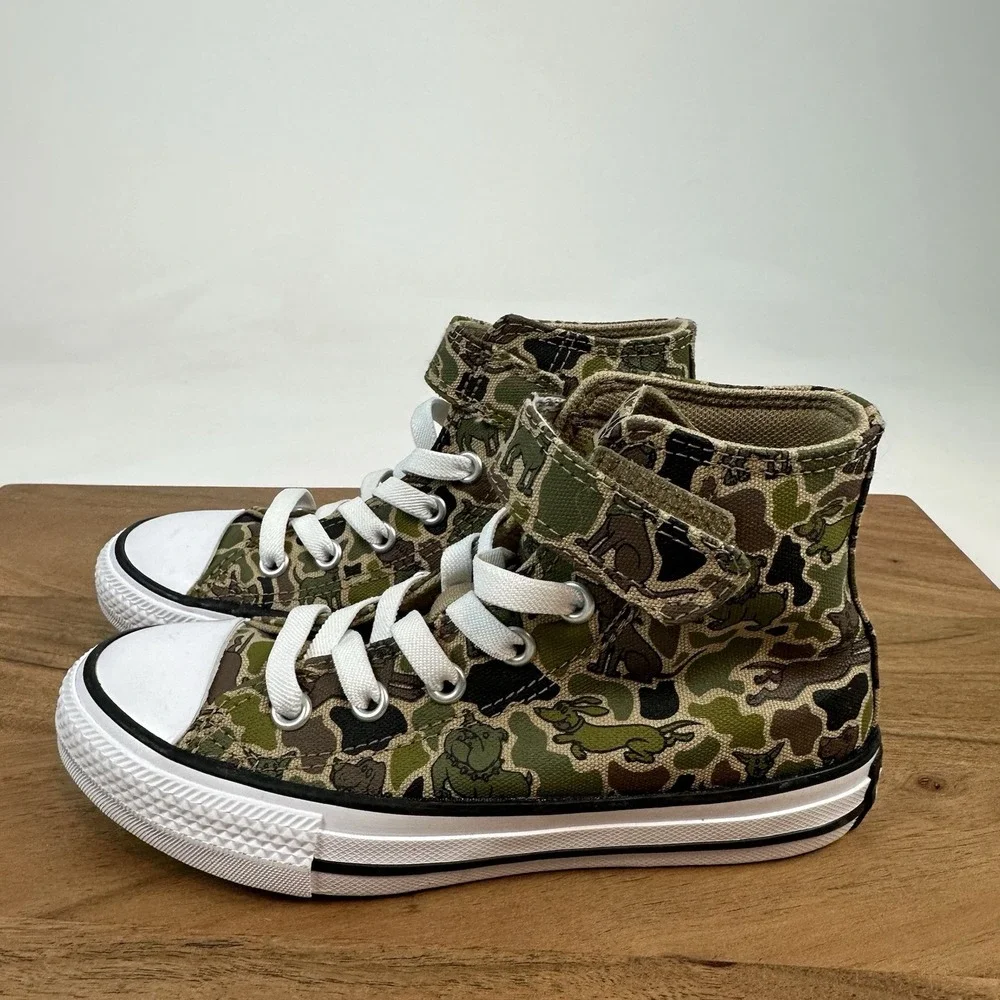 New Kids Converse Chuck Taylor All Star‎ Dog Print Nomad High Top Sneaker Sz 12